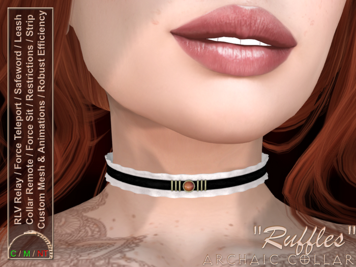 Second Life Marketplace Archaic Collar "Ruffles"